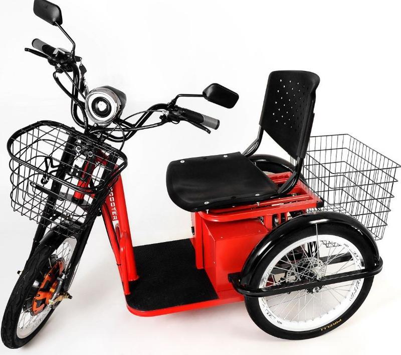 Triciclo Elétrico 800W Smart Brasil Com Suspensão Independente e