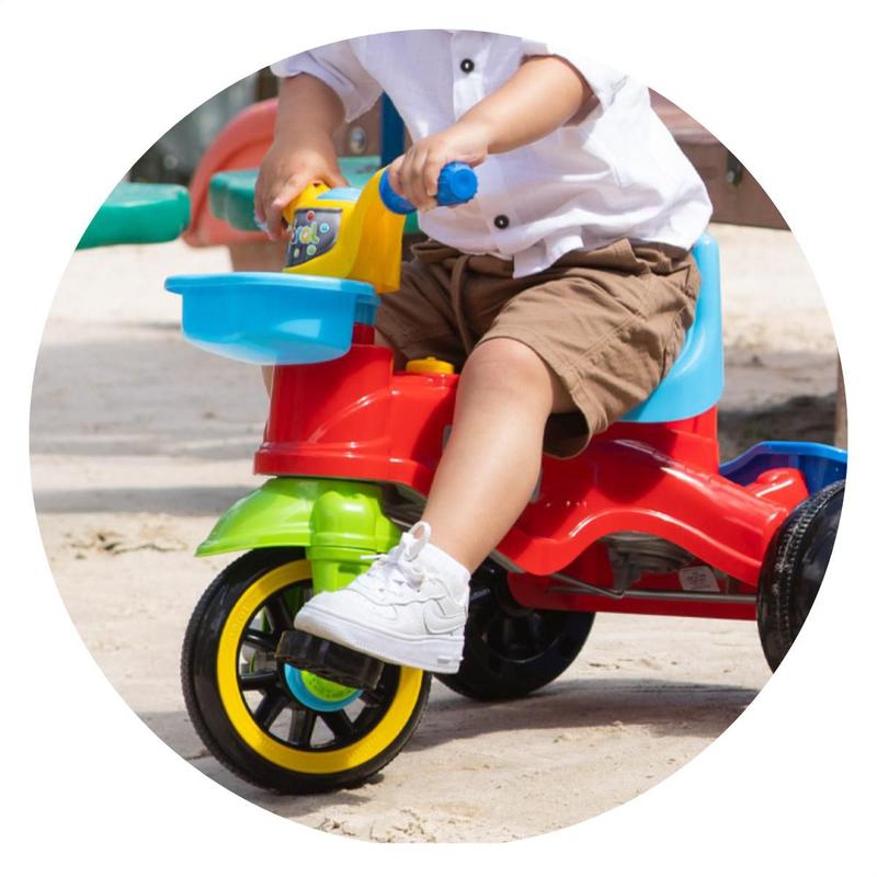 Triciclo Infantil Play Trike Motoca Criança Bebê Com Empurrador E