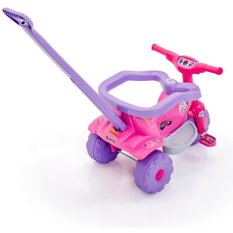 Triciclo Infantil Tico Tico Motoca Bebê com Haste para Empurrar e Proteção  Lateral Moto Infantil em Promoção na Americanas