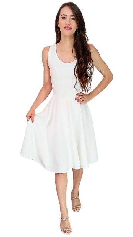 Vestido Godê Alça Brasília Branco Vestido Feminino Magazine