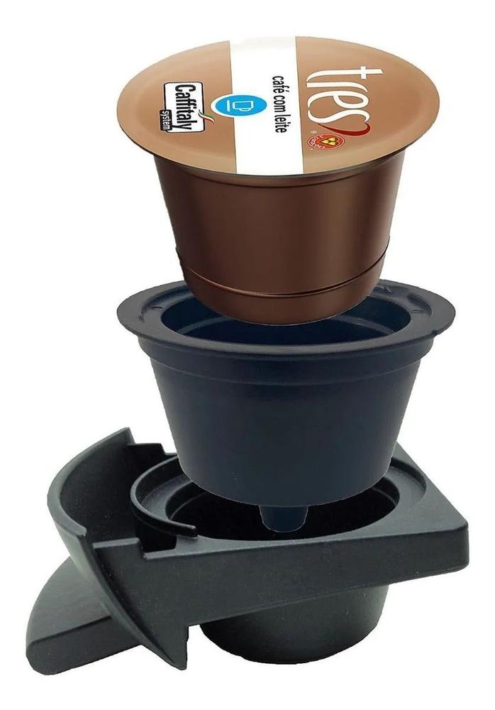 Adaptador Capsulas 3 Corações Para Maquina Dolcegusto Preto