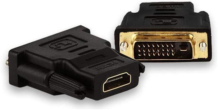 Adaptador Conector Dvi Digital 24+1 Macho Para Hdmi Fêmea