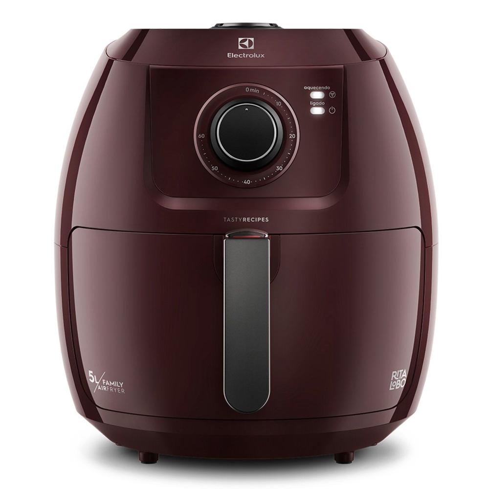 Air Fryer Electrolux Family Efficient EAF51 Dark Red 5L com Timer