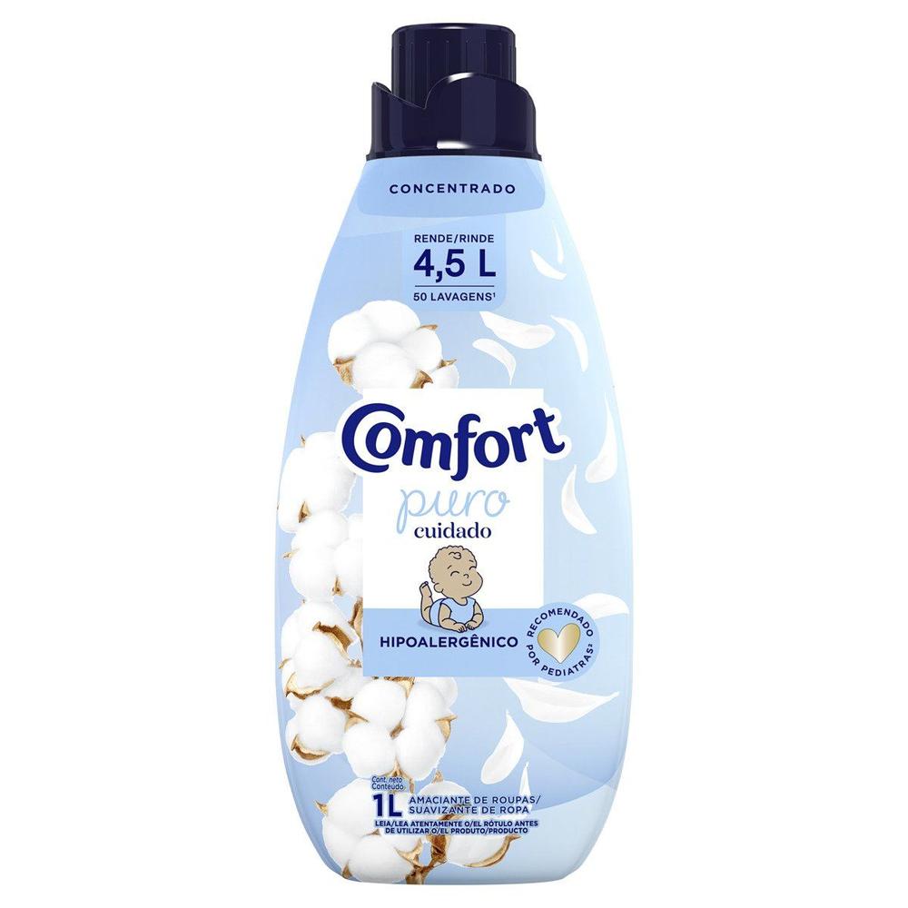 Amaciante Concentrado Comfort Puro Cuidado 1L
