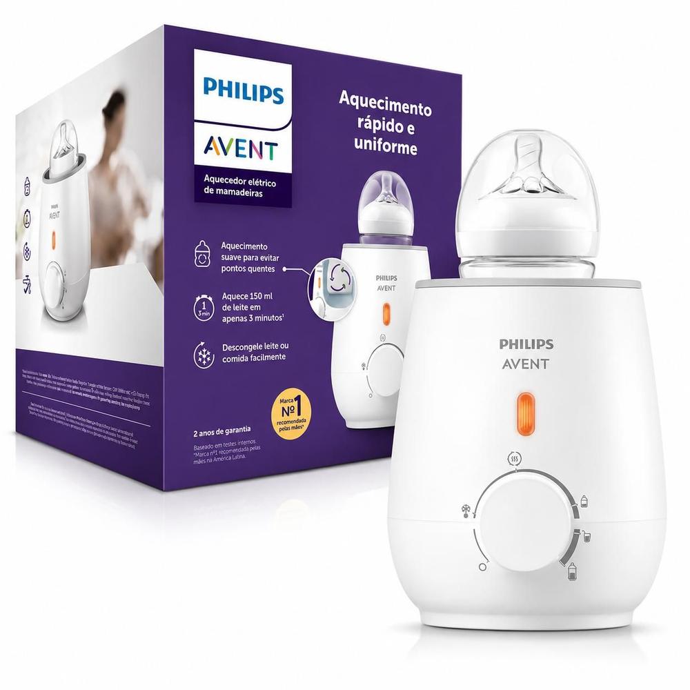 Aquecedor Elétrico Mamadeira Philips Avent SCF35507 110V Uso Diário
