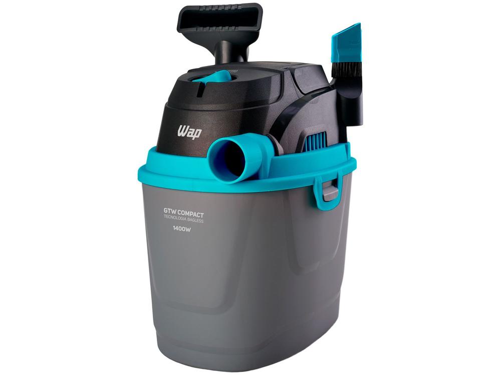 Aspirador de Pó e Água WAP 1400W GTW Compact Preto e Turquesa 220V