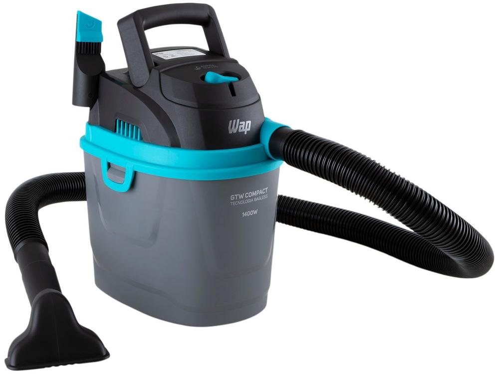 Aspirador de Pó e Água WAP 1400W GTW Compact Preto e Turquesa 110V