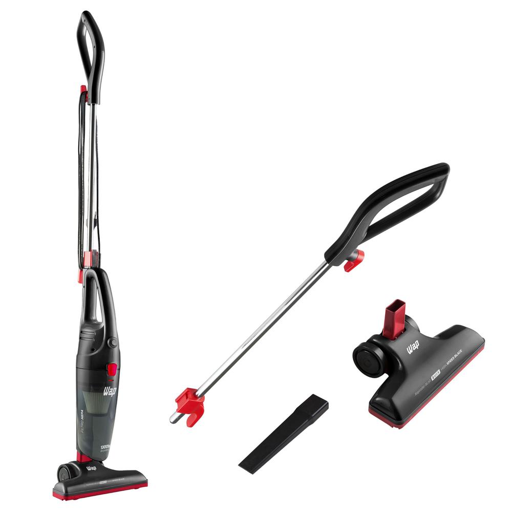 Aspirador de Pó Vertical e de Mão HIGH SPEED BLACK 2 em 1, 1,2L 1300W WAP