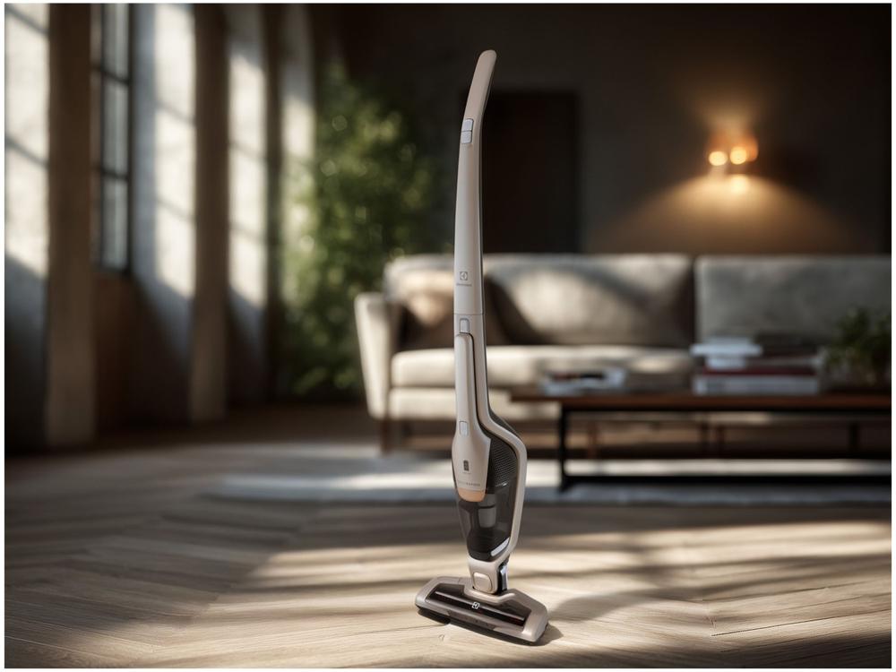 Aspirador de Pó Vertical Sem Fio Electrolux Ergorapido 2 em 1 Bocal Pet até 45 min Dourado (ERG26)