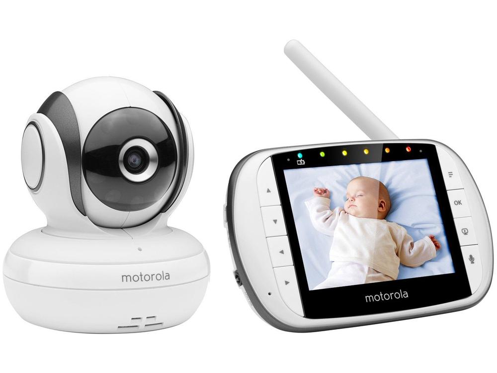Babá Eletrônica Motorola MBP36S Tela 3,5” Monitoramento da Temperatura Ambiente Rotaçã