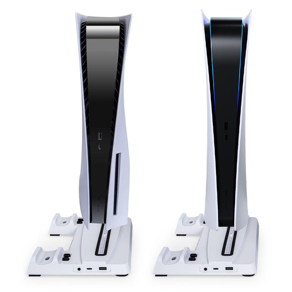 Base Suporte Vertical Ps 5 Multifuncional Cooler Carregador - foto 4