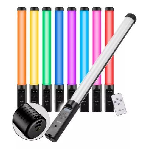 Bastão De Led Fotografia Colorido Rbg Light Stick Portatil