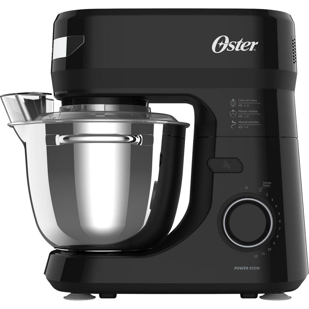 Batedeira Planetária Oster Preta 850W