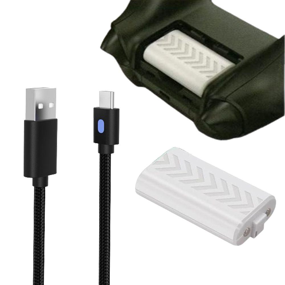 Bateria Recarregável 1200mAh Compatível com Controle Xbox Series S/X + Cabo USB Tipo C 3 Metros - foto 4