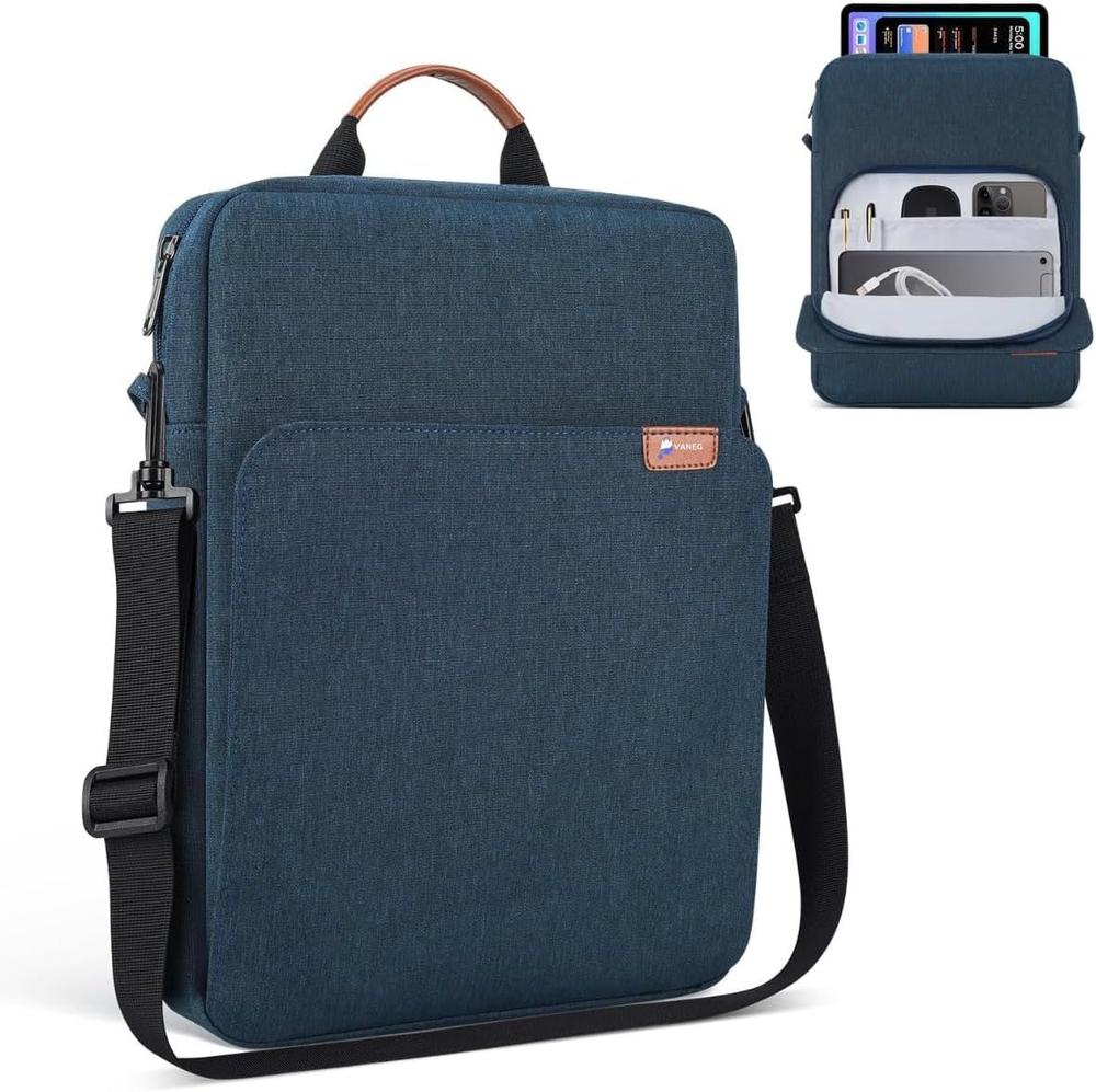 Bolsa Case Compatível Tablet Samsung Ipad MacBook Pro Air M3 M1 Compartimentos Organizados, Alça...