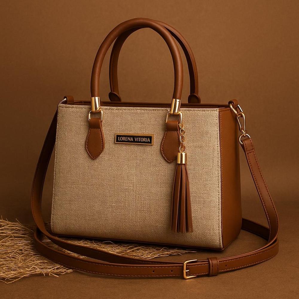 Bolsa feminina lorena palha com alça de regulagem bolsa lançamento com material estilo palha
