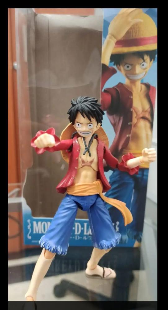 Boneco Monkey D Luffy Articulado Anime One Piece Action Figure Brinquedo Colecionavel Movel Flexivel Com... - foto 3