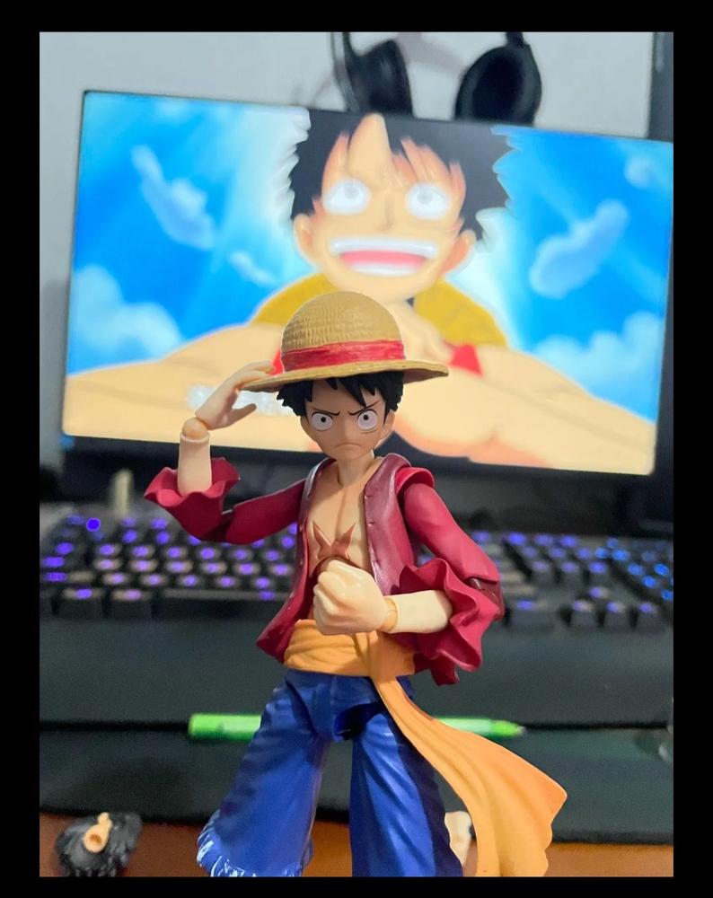 Boneco Monkey D Luffy Articulado Anime One Piece Action Figure Brinquedo Colecionavel Movel Flexivel Com... - foto 4
