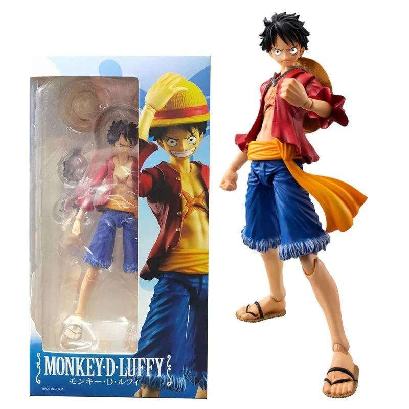Boneco Monkey D Luffy Articulado Anime One Piece Action Figure Brinquedo Colecionavel Movel Flexivel Com...