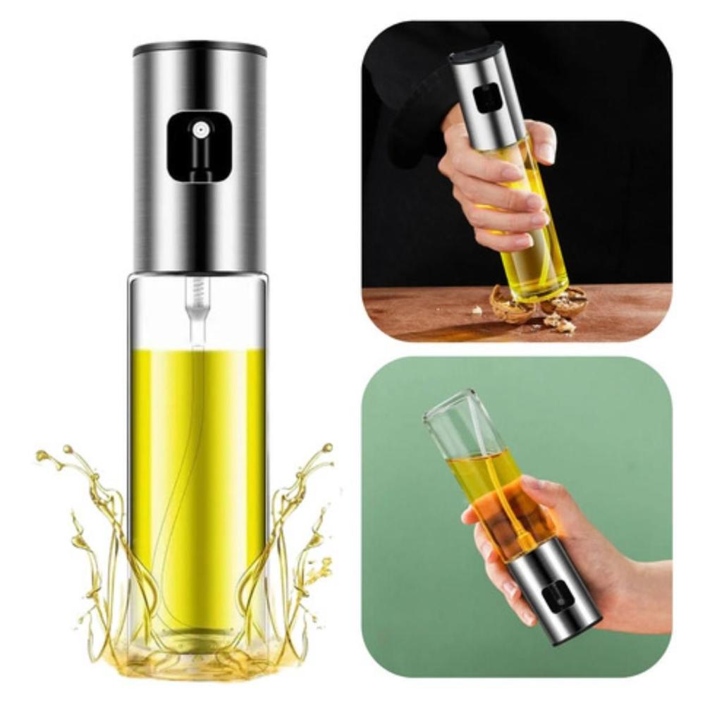 Borrifador de Azeite e Óleo 100ml em Vidro Spray Pulverizador Cozinha, Salada