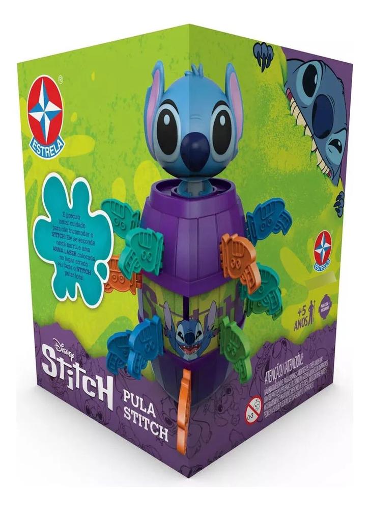 Brinquedo Infantil Interativo Pula Stitch Com Som Estrela