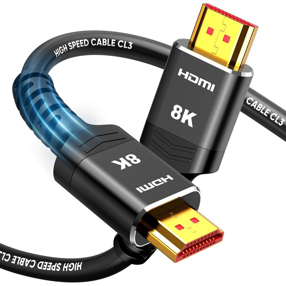 Cabo HDMI Highwings 15 pés/4,5 m 8K @60Hz 4K @120Hz 48 Gbps HDMI 2.1