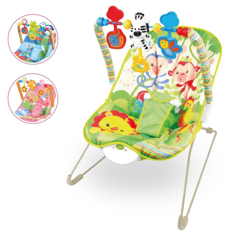 Cadeirinha de Descanso para Bebê Musical Vibratória com Móbile