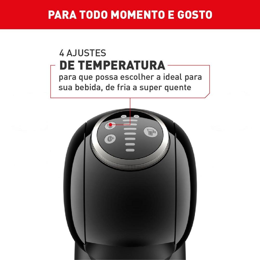 Cafeteira Dolce Gusto Arno Genio S Plus DGS2 Cápsula Automática Preta - foto 3