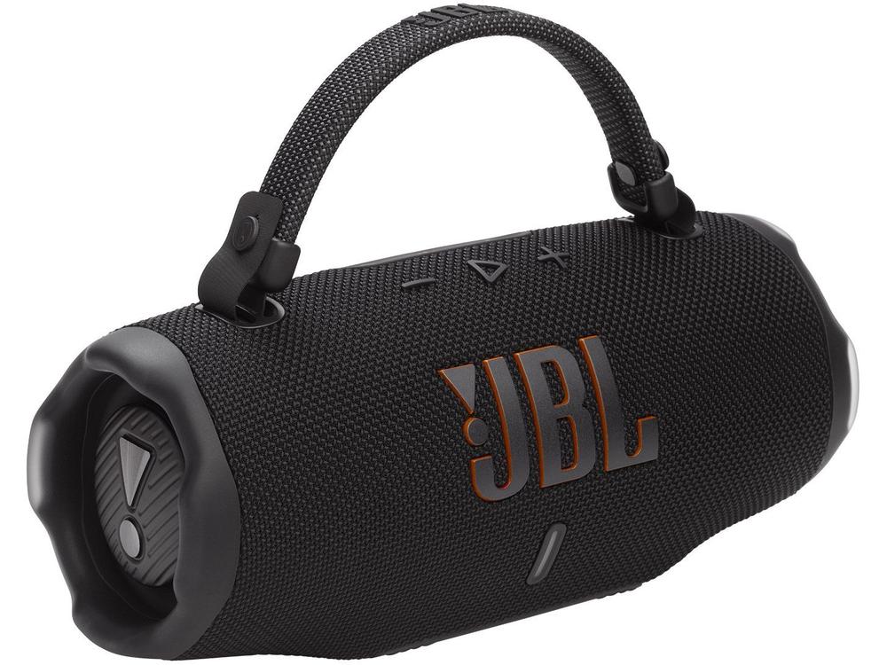 Caixa Bluetooth JBL Charge 6 à Prova dÁgua Preto - JBLCHARGE6BLKBR