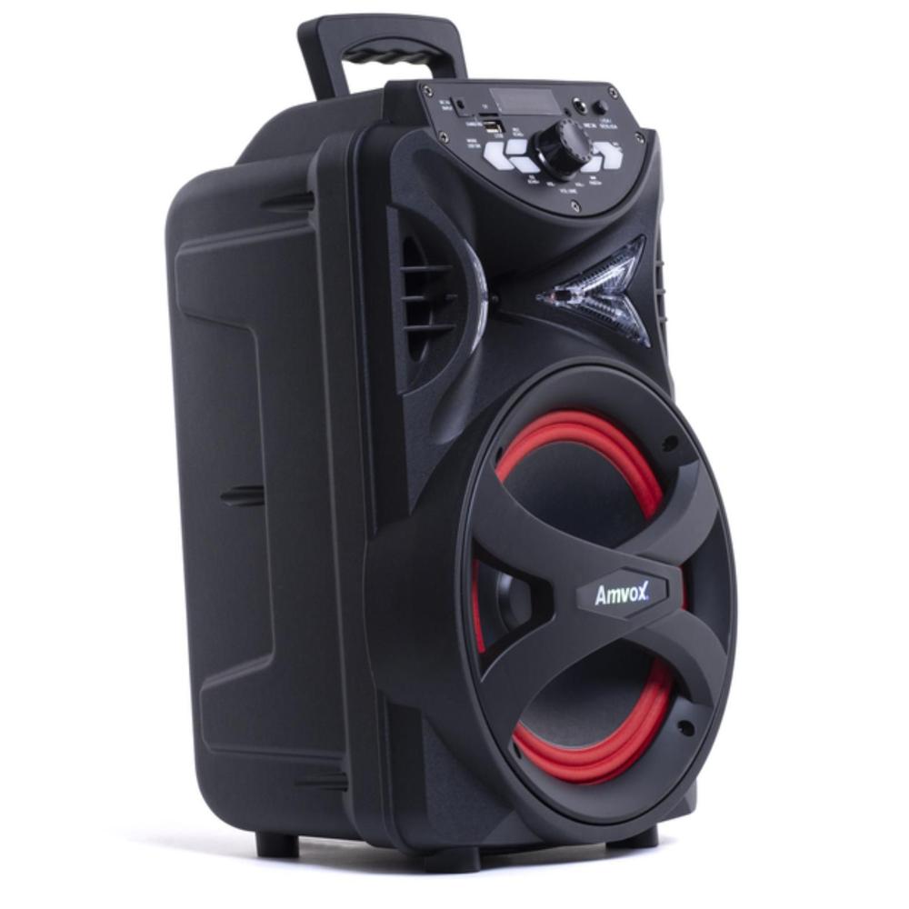 Caixa de Som Amplificada Preta Bivolt Bluetooth Aca 255 Hit 250w Amvox