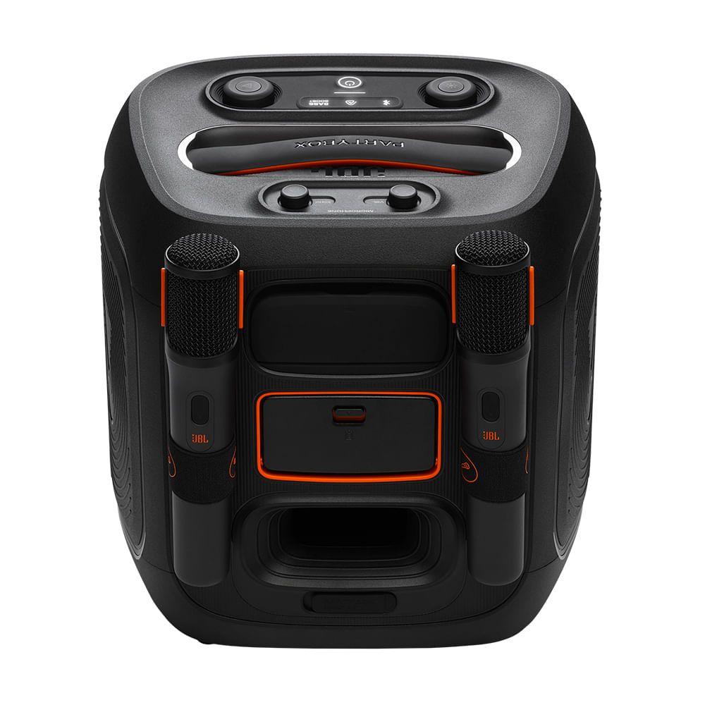 Caixa de Som Bluetooth Partybox Encore 2 Preta com Microfone, à Prova de Respingos IPX4 - JBL - foto 4