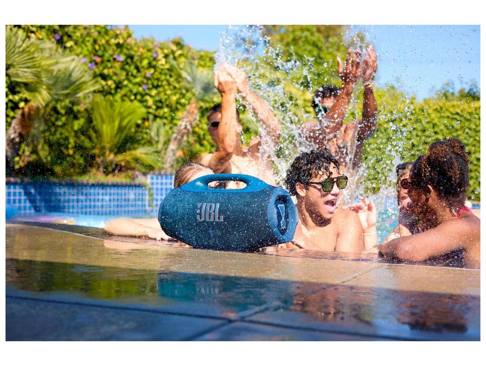 Caixa de Som JBL Boombox 4 Azul Bluetooth Até 34h de Bateria