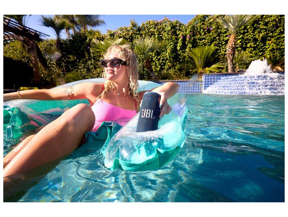 Caixa De Som Jbl Grip Bluetooth Portátil Azul Com Luz