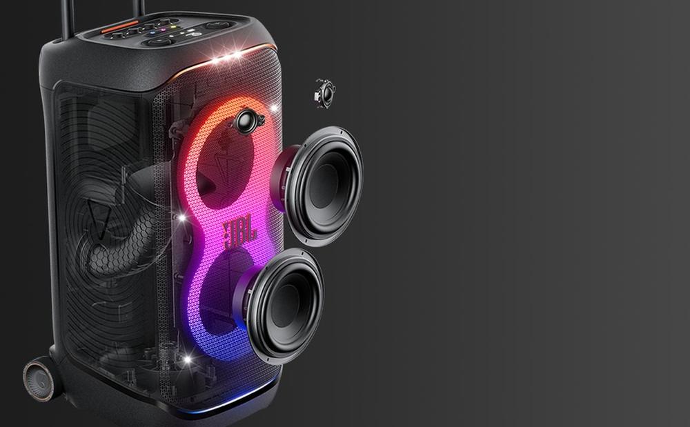 Caixa de Som JBL Partybox Stage 320 18 horas de bateria com luzes