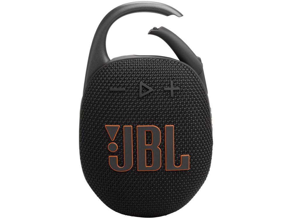 Caixa de Som Portátil JBL CLIP5, Bluetooth, IP67, Preto - JBLCLIP5