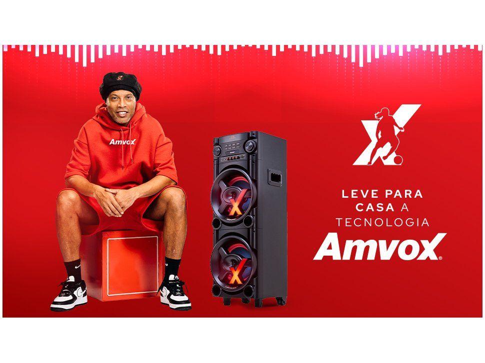 Caixa de Som Torre Amvox ACA 1300 NEW x SFM - Bluetooth 1300W Amplificada