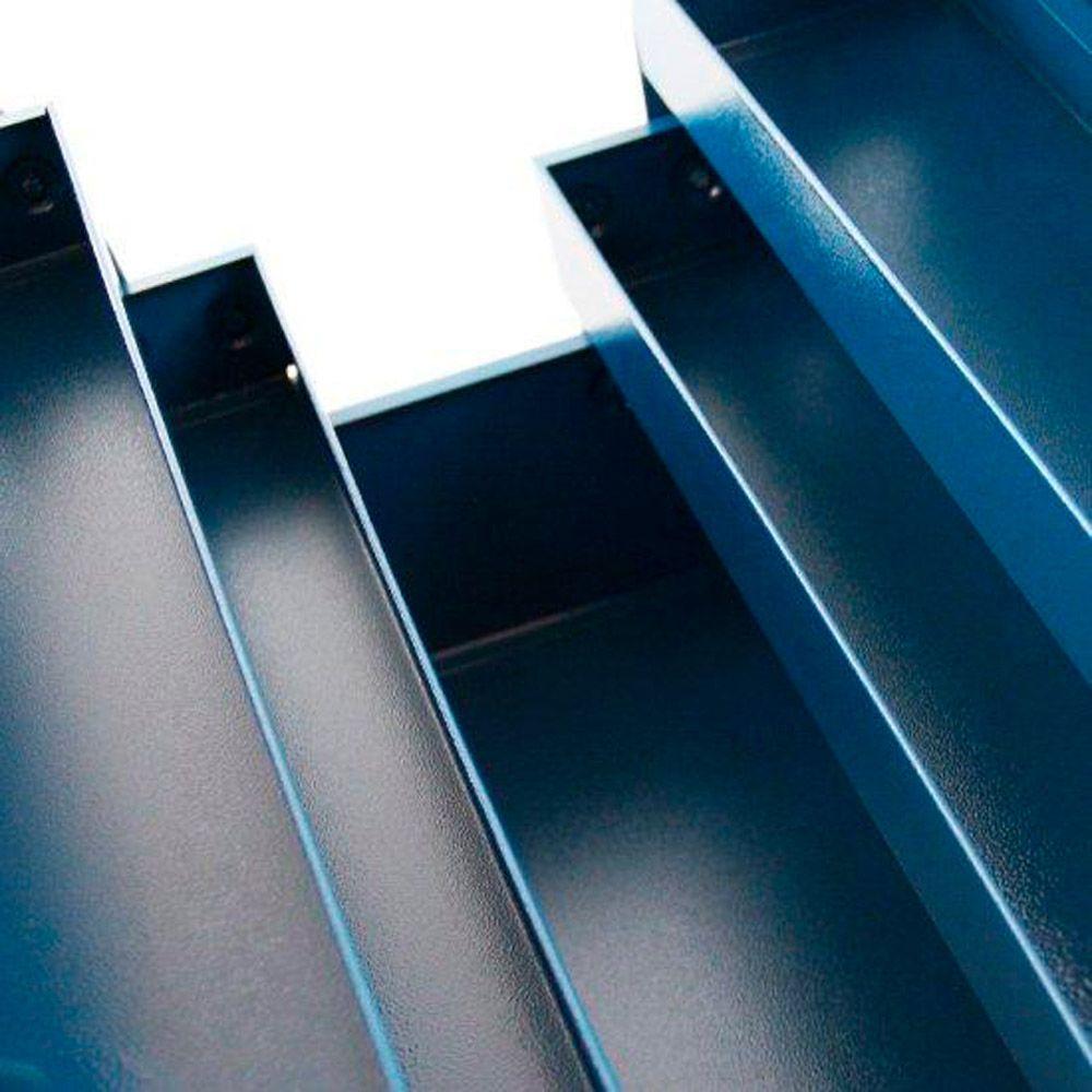 Caixa Sanfonada Azul 5 Gavetas 50x20x21cm Fercar