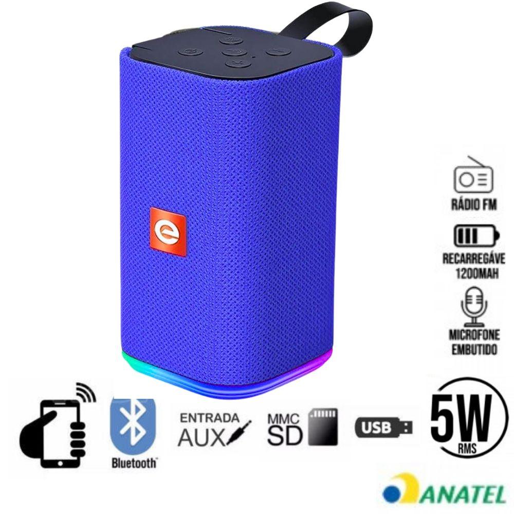 Caixinha de Som Soundbox Bluetooth Multimidia Portátil USB MicroSD Auxiliar Exbom CS-M31BTL 5W - foto 4
