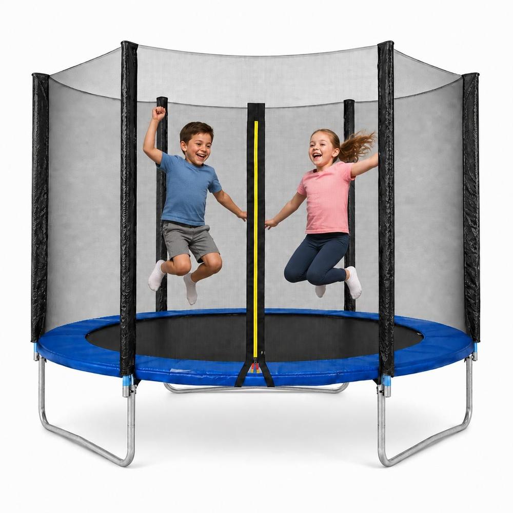 Cama Elástica Verittas 180cm Trampolim Infantil Rede de Proteção Aço Galvanizado Suporta até 130kg