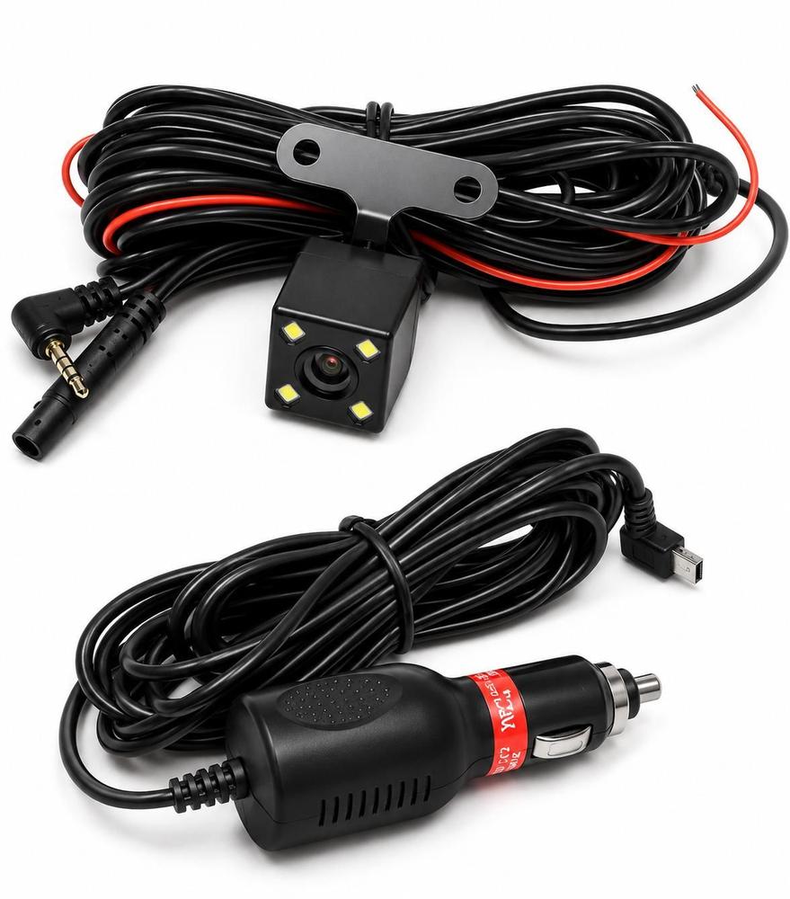 Camera Automotiva_KNUP KPS132 3 Câmeras Tela LCD 4 Full HD 1080p Visão Noturna Sensor G Loop Câmera de Ré...