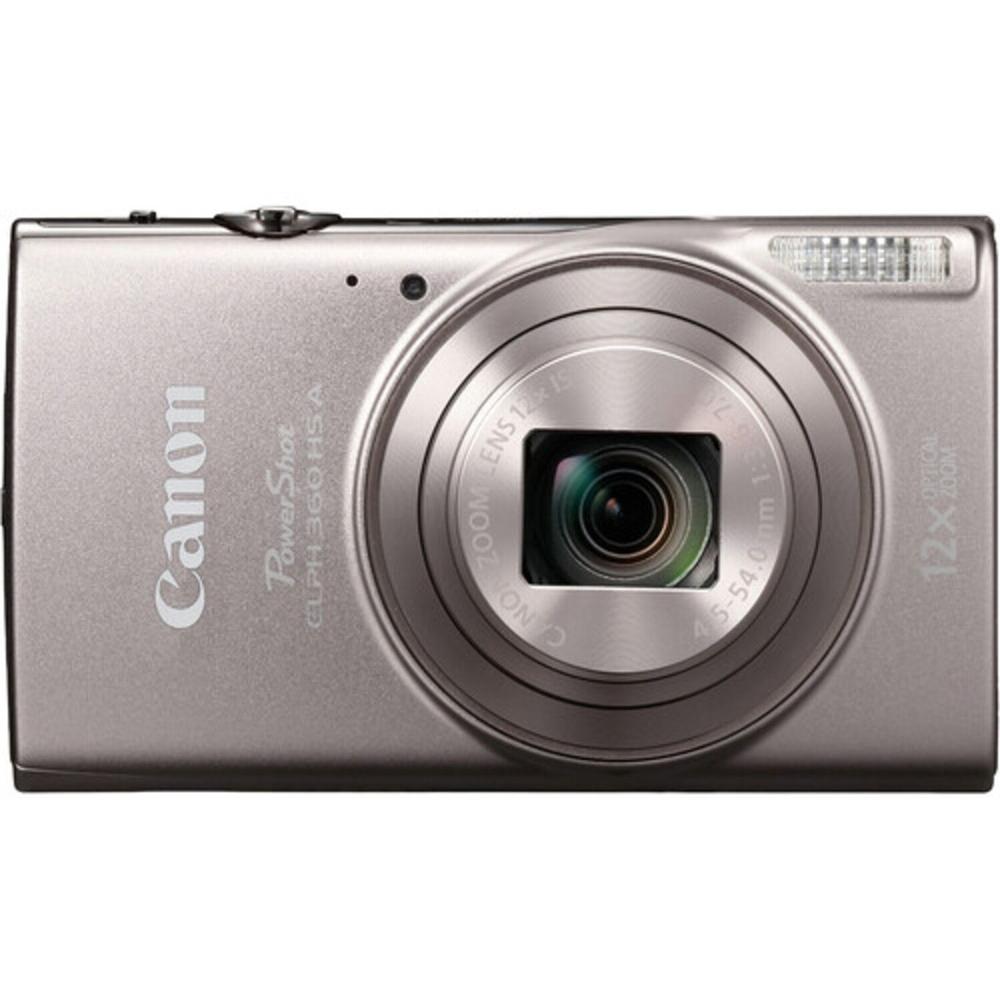 Câmera canon powershot elph 360 hs a (prata)