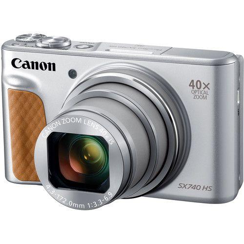 Câmera canon powershot sx740 hs prata - foto 2