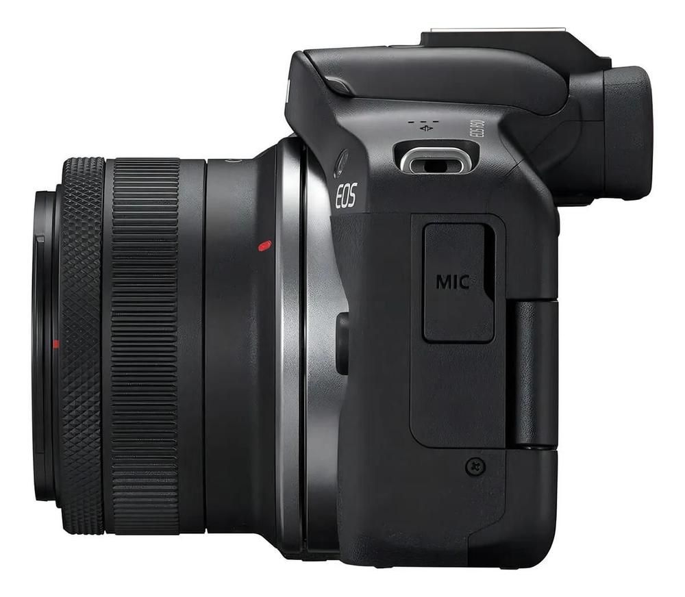 Câmera Digital Canon Eos R50 Com Lente Rfs 1845mm Is Stm Preto