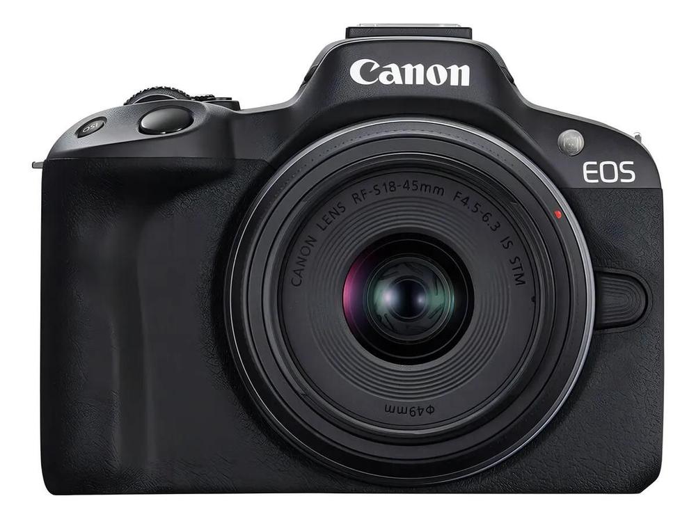 Câmera Digital Canon Eos R50 Com Lente Rfs 1845mm Is Stm Preto