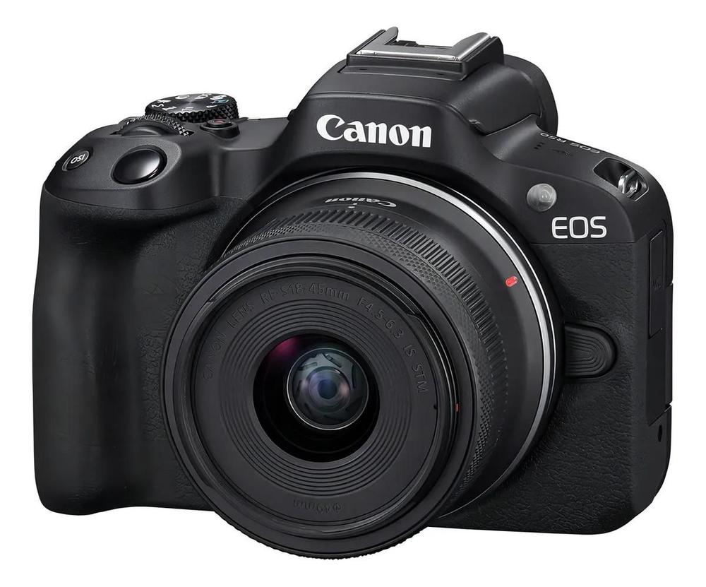 Câmera Digital Canon Eos R50 Com Lente Rfs 1845mm Is Stm Preto