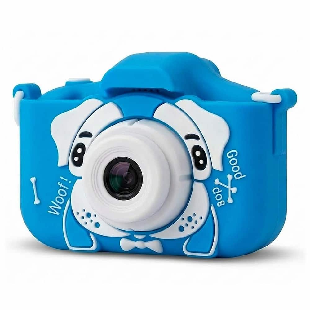 Câmera Digital Fotográfica Infantil Azul Brinquedo Educativo para Fotos e Vídeos