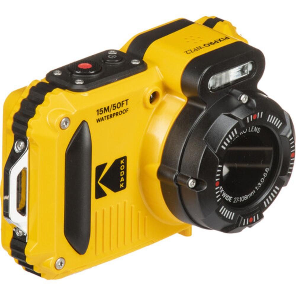 Câmera kodak pixpro wpz2 waterproof amarela (2 bat + mem 16gb) - foto 4