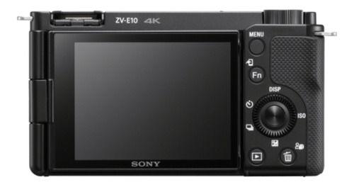 Câmera sony zv-e10 mirrorless kit com lente 16-50mm (preta)