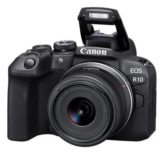 Canon Eos R10 Com Lente 1845mm F 4.56.3 Is Stm Cor Preto