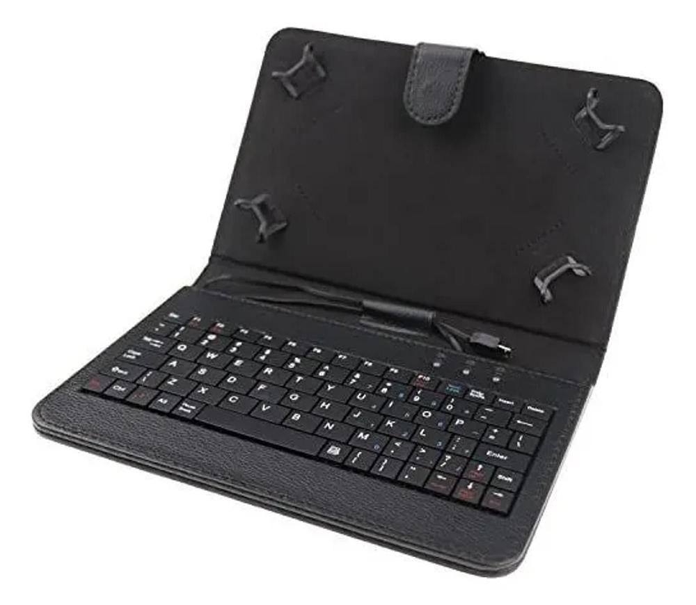 Capa Teclado + Pelicula + Caneta Para o Tablet Samsung Galaxy A11 8.7 Polegadas - Fam / Hami / LK / Lucky...